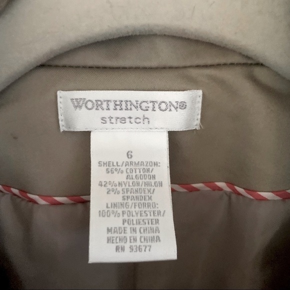 WORTHINGTON Stretch Khaki Blazer - Picture 4 of 13